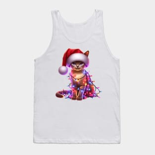 Christmas Singapura Cat Tank Top